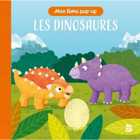 Ballon + Livre pop-up Les dinosaures