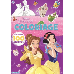 Coloriage Disney Princesses - Avec plus de 100 stickers - Album