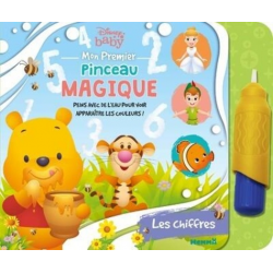 Disney Baby - Mon premier pinceau magique - Les chiffres - Peins avec de l'eau pour voir apparaître