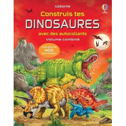 Construis tes dinosaures avec des autocollants - volume combiné