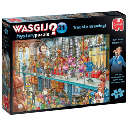 (1000 pièces) - Puzzle WASGIJ Mystery 21 - Turbulence dans la brasserie