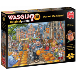 (1000 pièces) - Puzzle WASGIJ Orignial 38 - Market Meltdown
