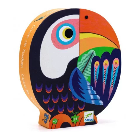 Puzzles silhouettes - (24 pièces) Coco le toucan