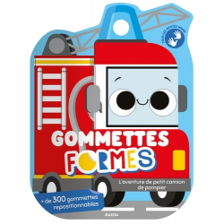 Gommettes formes - l'aventure de petit camion de pompier