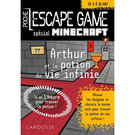 Escape game de poche junior : Arthur et la potion de vie infinie