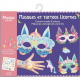 Ma pochette d'artiste - Masques et tattoos licornes