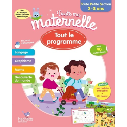 Tout le programmme Toute Petite Section - Avec 90 autocollants- une ardoise effaçable et un poster - Grand Format