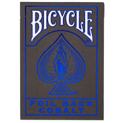 Jeu de 54 cartes : Bicycle Ultimates - Metalluxe Blue Foil Back Cobalt