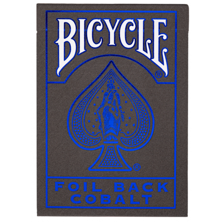 Jeu de 54 cartes : Bicycle Ultimates - Metalluxe Blue Foil Back Cobalt