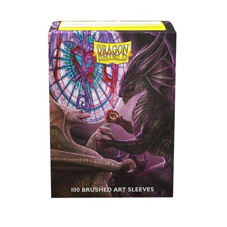 100x Dragon Shield MATTE - MTG 63.5x88 Brushed Art 'Valentine Dragons' 2022