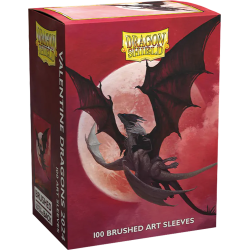 100x Dragon Shield MATTE - MTG 63.5x88 Brushed Art 'Valentine Dragons' 2024