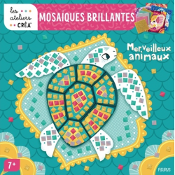 Merveilleux animaux en mosaïques brillantes - Avec 6 tableaux à compléter- 900 mosaïques brillantes- plus de 200 mosaïques avec