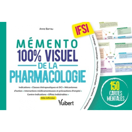 Mémento 100% visuel de la pharmacologie en IFSI - 150 cartes mentales - Grand Format