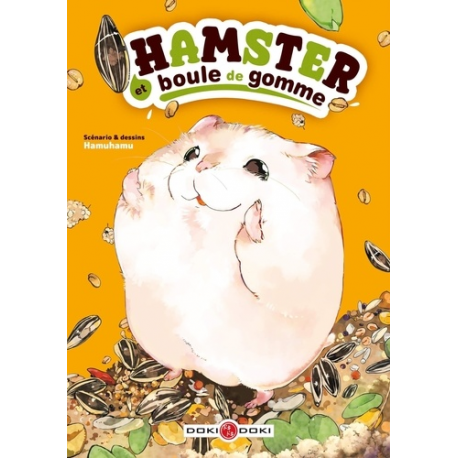 Hamster et boule de gomme