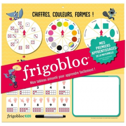 Frigobloc Mes premiers apprentissages de la maternelle - Mon tableau aimanté pour apprendre facilement ! Avec un feutre effaçab