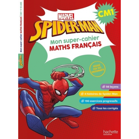 Spider-Man - Mon super-cahier de maths et français - CM1 - Grand Format