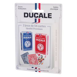 JEU DE 2x54C - CARTES SOUS BLISTER DUCALE ORIGINE
