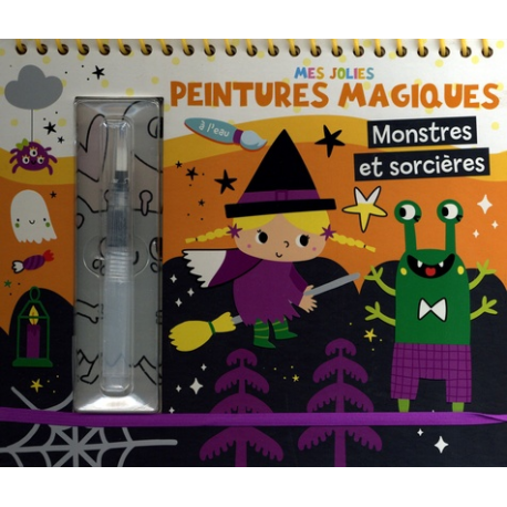 Monstres et sorcières - Avec un pinceau à eau - Album