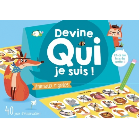 Devine qui je suis ! Animaux rigolos - 40 jeux d'observation - Album