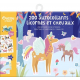 200 autocollants licornes et chevaux