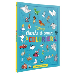 Cherche et trouve à colorier Disney - 25 mondes à explorer - Album