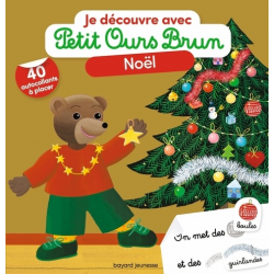 Je découvre Noël avec Petit Ours Brun - Avec 40 autocollants à placer - Album
