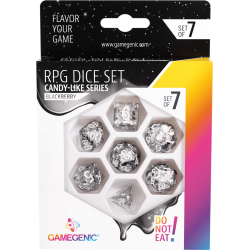 Gamegenic - Set de 7 dés Candy like Series - Blackberry