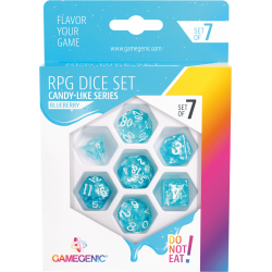 Gamegenic - Set de 7 dés Candy like Series - Blueberry