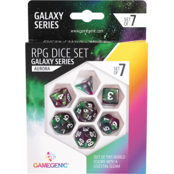 Gamegenic - Set de 7 dés Galaxy Series - Aurora