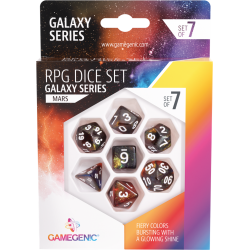 Gamegenic - Set de 7 dés Galaxy Series - Mars