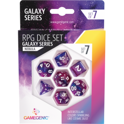 Gamegenic - Set de 7 dés Galaxy Series - Nebula