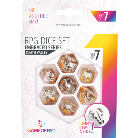 Gamegenic - Set de 7 dés Embraced Series - Death Valley