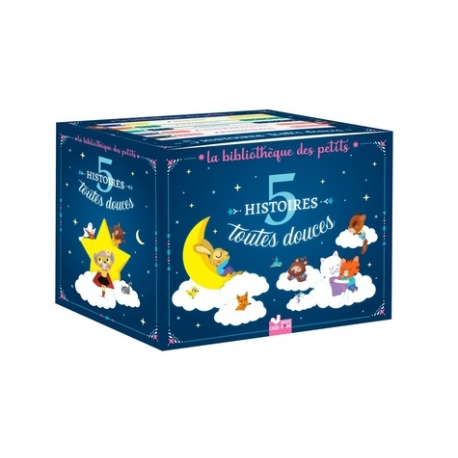 La bibliothèque des petits - 5 histoires toutes douces - Coffret en 5 volumes : Bonne nuit - Je t'aime tant - Papa bisous - Qua