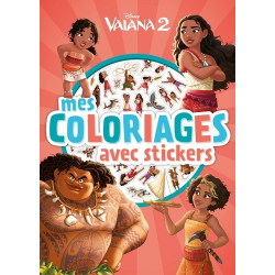 Mes coloriages avec stickers Vaiana 2 - Album