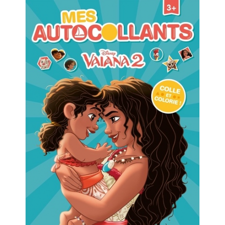 Mes autocollants Vaiana 2 - Colle et colorie ! - Album