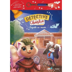 Détective Charlie : Enquête au musée - Avec 1 lampe magique - Grand Format