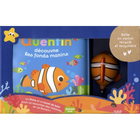 Quentin découvre les fonds marins - Avec 1 jouet pour le bain - Album