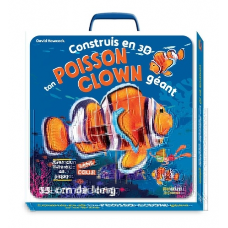 Construit en 3D ton poisson-clown géant - Avec 1 livre