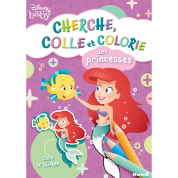Disney Baby - Les princesses - Cherche- colle et colorie - Album
