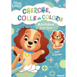 Disney Baby - Animaux tout doux - Cherche- colle et colorie - Album