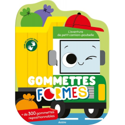 Gommettes formes - l'aventure de petit camion-poubelle
