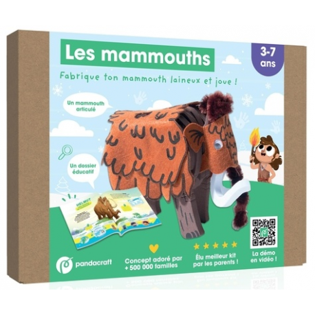 Les mammouths - Créé ton mammouth laineux et joue ! - Grand Format