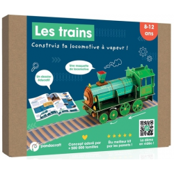 Kit Les trains - Construis ta locomotive à vapeur ! - Grand Format