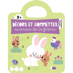 Animaux de la ferme - Décors et gommettes - Album