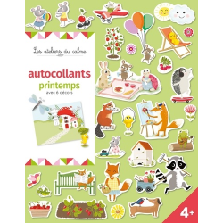 Autocollants Printemps - Avec 6 décors