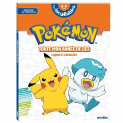 Toute mon année de CE2 Pokémon - Leçons et exercices - Grand Format