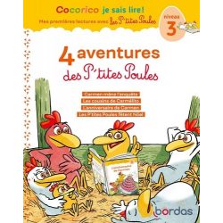 4 aventures des P'tites Poules - Niveau 3 - Carmen mène l'enquête - Les cousins de Carmélito - L'anniversaire de Carmen - Les P