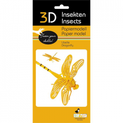 3D Paper Model - Dragonfly