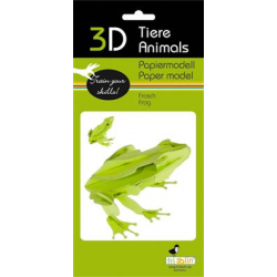 3D Paper Model - Frog