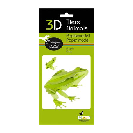3D Paper Model - Frog